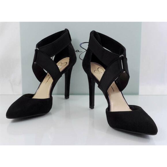 Jessica Simpson Venita Crisscross Dress Pumps Heels Black Size 10 - Picture 6 of 7
